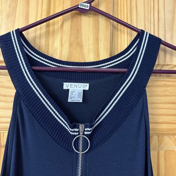 EUC, Venus Women’s Sz Lg Full Length 1/4 Zip Up Romper w/2 Deep Pockets, V569 - Picture 3 of 13